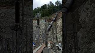 Penstock pipe at MiddleModi Hydropower  Hydropower Engineering [upl. by Pride]