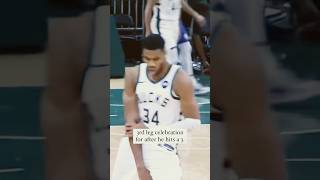 Giannis invented a new 3 point celebration shorts nba giannis [upl. by Ecydnarb561]