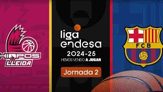 BARÇA DE BASQUET SIMPOSA AL LLEIDA A LA SEGONA JORNADA DE LA LLIGA ENDESA lleida basketball [upl. by Hampton]