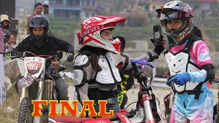 CrossEnduro Ladies Dirt Bike Race Nepal [upl. by Alolomo918]