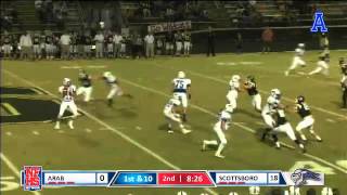 Arab Knights Daulton Hyatt with the 37 yard strike to Russell Brazelton for the touchdown [upl. by Griffith]