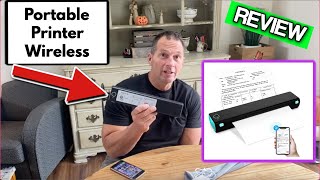 Portable Printer Wireless for Travel Review [upl. by Som]