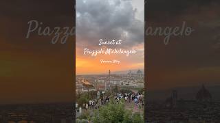 Food wine amp views 🍷🧡 florence sunset italy travel couplevlog europe [upl. by Aelgna961]