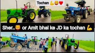 Sher🦁 vs jone deer 5210 tochan Sonalika 35 vs indofarm 3055 tochan viralvideo tochan 🦁💪👍❤️🚩🦁🚜 [upl. by Elagibba]