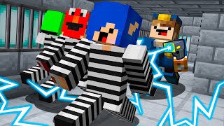 Minecraft mas a gente tá Fugindo da PRISÃO POLÍCIA E LADRÃO [upl. by Shantee]