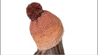 Tricotin  Tuto Bonnet point chevron  Hat Loom knitting DIY Action [upl. by Ariayek369]