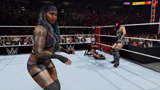 WWE 2K24  KAYDEN CARTER amp KATANA CHANCE VS DAMAGE CTRL  RAW [upl. by Silecara]