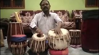 Solaimani Playing Tabla bols for finger practice [upl. by Ecineg]