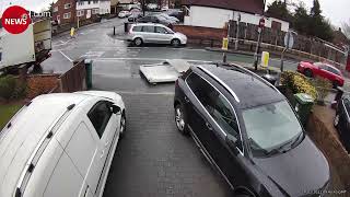 Back doors of van torn off by infamous Watford width restriction [upl. by Efal460]