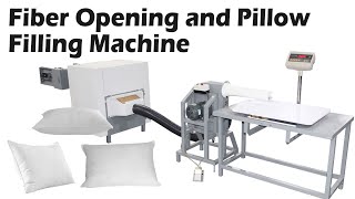 Fiber Opening and Pillow Filling Machine  Efficient Cushion and Pillow Stuffing Solutionpillow [upl. by Tabbitha]