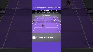 WTA Finals 2024 Doubles R1 ChanKudermetova vs DolehideKrawczyk 3 wta tennis highlights [upl. by Eelessej877]