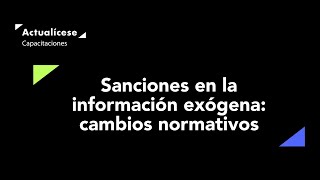 La sanción por extemporaneidad en la información exógena [upl. by Tzong629]