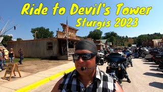 Motorcycle Ride to Devils Tower during the Sturgis Motorcycle Rally [upl. by Reace]