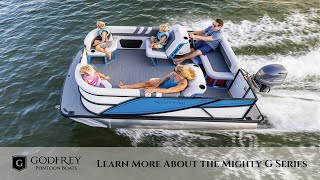 Godfrey Pontoon Boats  Learn More About the Mighty G Series [upl. by Nauqram]