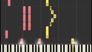 La La Land Soundtrack A Lovely Night  Piano part only Piano sheet amp Synthesia [upl. by Leuqim767]