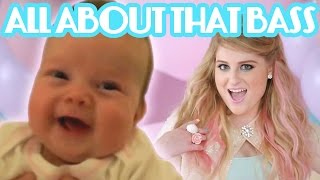 Meghan Trainor  All About That Bass  BABIES DANCING PARODY [upl. by Aciretahs]