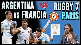 Argentina vs Francia  Juegos Olímpicos Paris 2024  Rugby 7  Reacción en VIVO pumas7 [upl. by Onimixam]