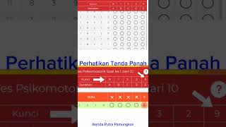 CARA MENGERJAKAN SOAL TES PSIKOLOGI SIM DENGAN APLIKASI ePPsi BAGIAN PSIKOMOTORIK shorts [upl. by Dominic]