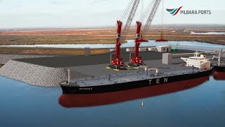 Lumsden Point  Port of Port Hedland  3d Animated Flythrough [upl. by Katey493]