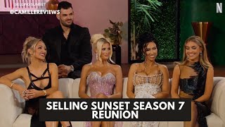 Selling Sunset Season 7 Reunion Reaction Review and Recap  Netflix Reality Shows Real Estate [upl. by Pentheas631]