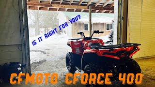 CFMOTO CFORCE 400 How does it compare to the other ATVs [upl. by Barna]