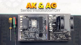 All DeepCool AK and AG Series Cpu Air Cooler installation process  AllinOne [upl. by Nauqal]