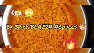 2X SPICY BLAZIN Knorr Noodles 🌶️🔥  Review 🍜 [upl. by Iknarf871]