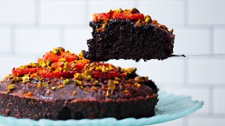 DairyFree Blood Orange Chocolate Cake [upl. by Oderfla]