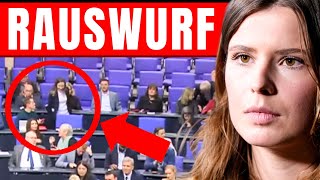 RAUSWURF AUS BUNDESTAG 💥 AFD SCHMEIßT SIE RAUS 💥 REDE JAGT GERADE 2 MIO KLICKS AUF TELEGRAM [upl. by Spiegleman]