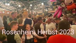 Rosenheim Herbstfest 2023 Bierzelt Gaudi Musik [upl. by Elleiand528]