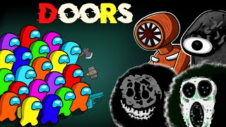 어몽어스  AMONG US vs ROBLOX DOORS All Characters Season 4  Peanut Among Us Animation [upl. by Lipfert281]