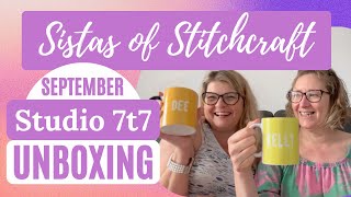 Sistas of Stitchcraft 55  STUDIO 7T7 BAG MAKERS BOX UNBOXING SEPTEMBER 24 [upl. by Uela235]