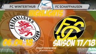 Highlights Fc Winterthur vs Fc Schaffhausen 060418 [upl. by Yatnahc]