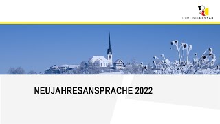 Neujahrsrede Gossau ZH 2022 [upl. by Otirecul]