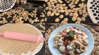 KASNAK MANTISI NASIL YAPILIRKOLAY MANTI TARİFİ PETEK MANTI a101mantı kalıbı easy ravioli recipe [upl. by Starla]