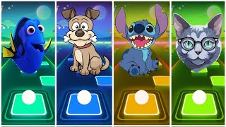 FindingDory 🆚 CartoonDog 🆚 LiloStitch 🆚 MrHoopsTiles Hop Edm Rush [upl. by Dudley721]