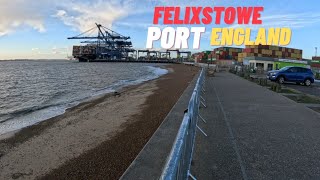 4K Drive to Felixstowe Port and Town [upl. by Gothurd]