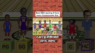 The Best NBA Starting 5 from every Commissioner Era nba [upl. by Tennies]