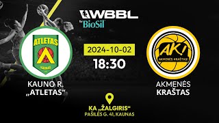 BioSil WBBL Atletas Kauno r v Akmenes Krastas [upl. by Jerrome]