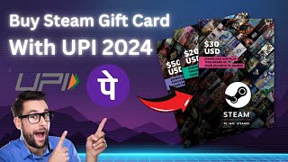 Buy Steam Gift Cards with UPI Quick amp Easy Guide [upl. by Donnenfeld]