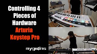 Best Midi Keyboard  Controlling Multiple Synths Using the Arturia Keystep Pro [upl. by Adaha171]