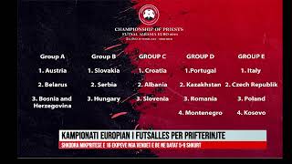 KAMPIONATI EUROPIAN I FUTSALLES PER PRIFTERINJTE [upl. by Nihcas]