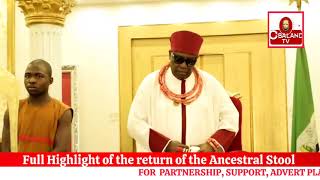 Full Highlight Federal Government returns looted ancestral stools to Oba of Benin [upl. by Nelleoj352]