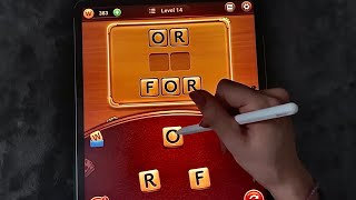 😴 iPad ASMR  Word Connect puzzles  writing sounds  clicky whispers [upl. by Hirasuna]