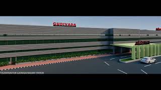 🏗️quotquotREDEVELOPMENT OF GUDIVADA RAILWAY STATION 🚂 PROPOSED RAILWAY 🏦STATION VIEW 🏬 గుడివాడ జంక్షన్ quot [upl. by Cathrine492]