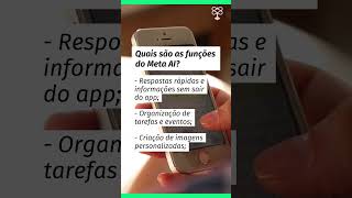 Para que serve o Meta AI no WhatsApp conheça as funções [upl. by Ylatan]