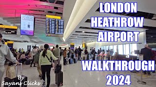 2024 London Heathrow Terminal 4 Walkthrough amp Departure Guide  Qatar Airways to Doha Airport [upl. by Dazraf]