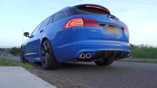 Jaguar XFRS Sportbrake with Spires Stage 1 and Stage 2 Exhaust [upl. by Asor327]