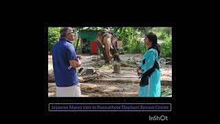 Jayasree Manoj trip to Punnathoor Elephant Retreat Centre🪷🌷🪷 [upl. by Streetman]