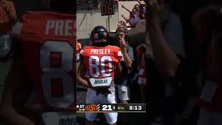 Brennan Presley with the Jet Sweep TD shorts sports Big12FB Big12 OKState GoPokes OKST [upl. by Tad]